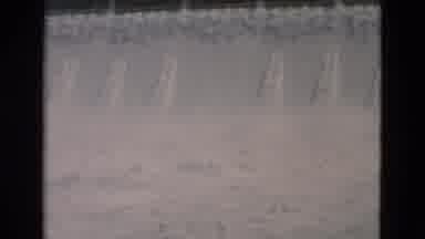 Montana USA (1958): Driving Past An Overflowing Dam