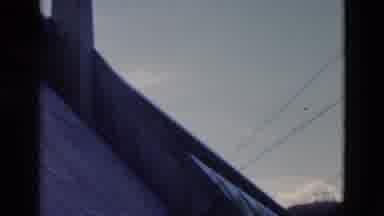 Montana USA (1958): Building Mountains Clouds Trees Light Pole