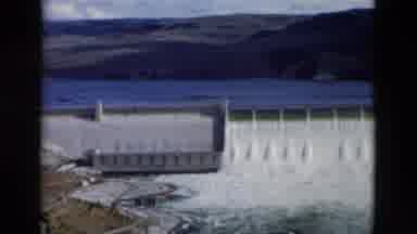 Montana USA (1958): Water Filling The Dam