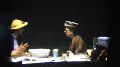 Montana USA (1958): People Chat As Camera Pans Out To Capture The Scenery Of