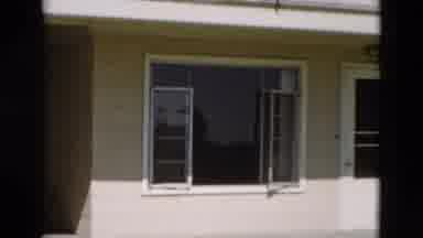 Yellowstone Wyoming USA (1958): The Sun Shines On The Side Of A Building The