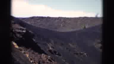 Yellowstone Wyoming USA (1958): Volcano Ground With Rocks Under A Sky Without