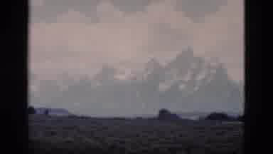 Yellowstone Wyoming USA (1958): Panning Over A Mountain Landscape