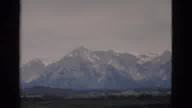 Yellowstone Wyoming USA (1958): Very Beautiful View Of Snowy Mountain With