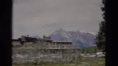 Yellowstone Wyoming USA (1958): Video Of Abandoned Building With Mountains And