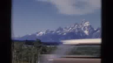 Yellowstone Wyoming USA (1958): Old Home Video Of Beautiful Mountains With Snow On