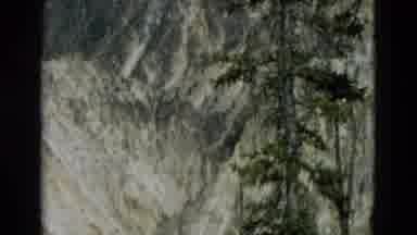 Yellowstone Wyoming USA (1958): Home Video Shows Off A Waterfall In The Midst Of A