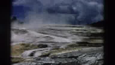 Yellowstone Wyoming USA (1958): Camera Captures Cool And Interesting Scenery Of