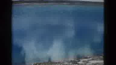 Yellowstone Wyoming USA (1958): People Walking Along Edge Of Body Of Water