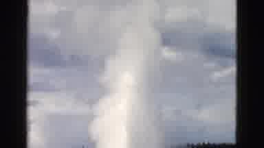 Yellowstone Wyoming USA (1958): Old Faithful Geyser Eruption In Yellowstone