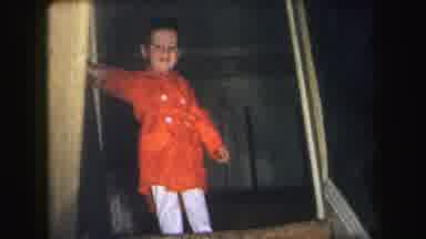 Lynbrook New York (1971): Two Children Smiling And Standing At The Top Of The