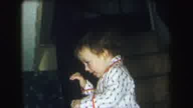 Lynbrook New York (1971): Two Kids Are Playing On Steps And Watching Any One Else