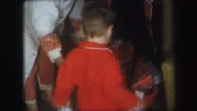 Lynbrook New York (1971): Christmas Time With Kids In Pajamas Opening Presents At