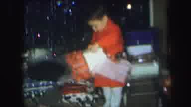 Lynbrook New York (1971): The Boy Was Opening The Gift And So Many Gifts They