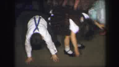 Lynbrook New York (1971): Children Trying To Do Front Flips One Child Succeeds