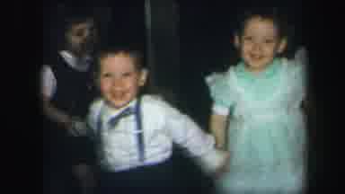 Lynbrook New York (1971): Black White Shoes Young Boy Friend Holding Hands Party