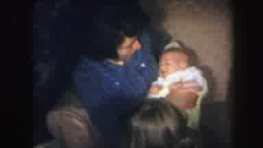 Lynbrook New York (1971): Woman Caring For Newborn With Many Children Around