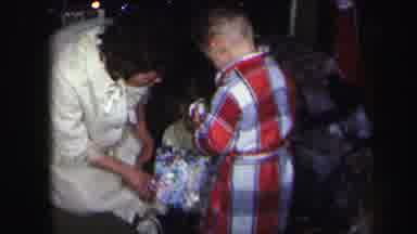 Lynbrook New York (1971): Christmas Video Clip Has Children Unwrapping Presents