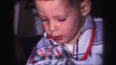 Lynbrook New York (1971): Small Child Pocketing Something And Objecting To Someone