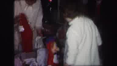 Lynbrook New York (1971): Girls On Christmas Morning Opening Gifts