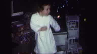Lynbrook New York (1971): A Little Girl Having Fun And Dancing For Her Family On