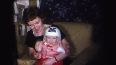 Lynbrook New York (1971): The Baby Is Smiling With Our Mother With Cutest Face