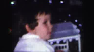 Lynbrook New York (1971): Children Wearing White Pajamas Play With Toys Next To