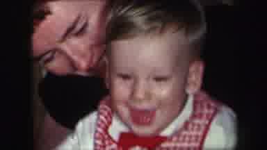 Lynbrook New York (1971): A Happy Baby Is With Her Mom And Playing With A Red Ball