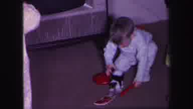 Lynbrook New York (1971): Kids In Pj Playing With New Toys Possibly During