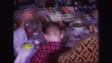 Lynbrook New York (1971): All The Family Members Are Doing Eating With Happy