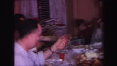 Lynbrook New York (1971): Large Family Sitting Around A Big Dining Room Table