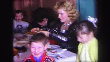 Lynbrook New York (1971): Family Meal On A Special Day For Those Present With The