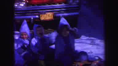 Lynbrook New York (1971): These Childrens Are Playing In The Winter Snow They