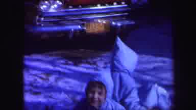 Lynbrook New York (1971): The Little Boys Are Playing In The Snow Area They Enjoy
