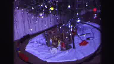 Lynbrook New York (1971): Young Children Watch Toy Locomotive Continuously Loop A
