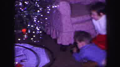 Lynbrook New York (1971): Young Girl And Boy With A Battery Operated Train