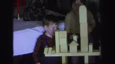 Lynbrook New York (1971): Children Playing With Building Blocks In Old Home Movie