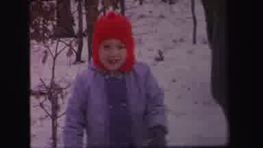 Lynbrook New York (1971): Crowd Gathering In Snow To Watch Sled Races On A Clear