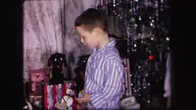 Lynbrook New York (1971): What Looks Like Children Unwrapping Their Presents On