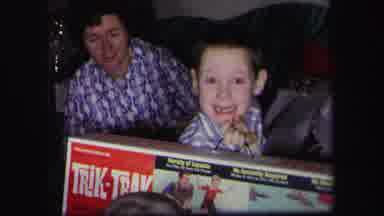 Lynbrook New York (1971): Vintage Kids At Christmas Opened Gift Trikes Track