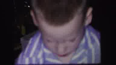 Lynbrook New York (1971): Christmas Excitement For A Little Boy Opening His Gifts