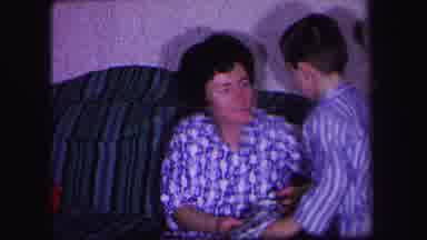 Lynbrook New York (1971): Small Children Giving Their Mother Presents And Kisses