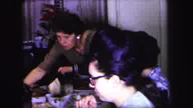Lynbrook New York (1971): One Family Eating A Dishes In The Dining Table And Share