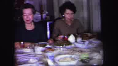 Lynbrook New York (1971): A Get Together With Men And Women Eating And Drinking