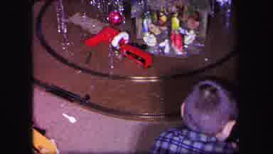 Lynbrook New York (1971): Kid Is Controlling Remote Control Train On Toy Train