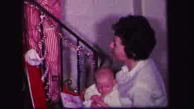 Lynbrook New York (1971): Mother And Baby Two Kids On Stairs (Faces Not Shown)
