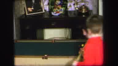 Lynbrook New York (1971): Boys Wearing Red And Blue Shirts Play With Miniature