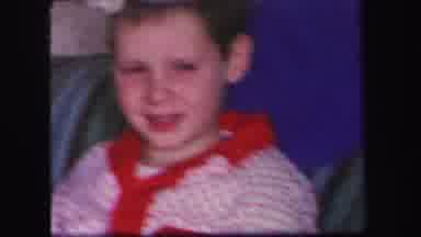 Lynbrook New York (1971): Family Movie Of The Kids Dressed Festively Sitting On