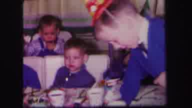 Lynbrook New York (1971): Children In Lively Birthday Party At A Table Very Well