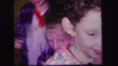 Lynbrook New York (1971): Kids In Pajamas Being Excited